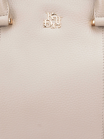 Женская сумка Dr. Koffer из натуральной кожи бежевая