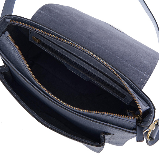 Женская сумка Dr. Koffer из натуральной кожи серая