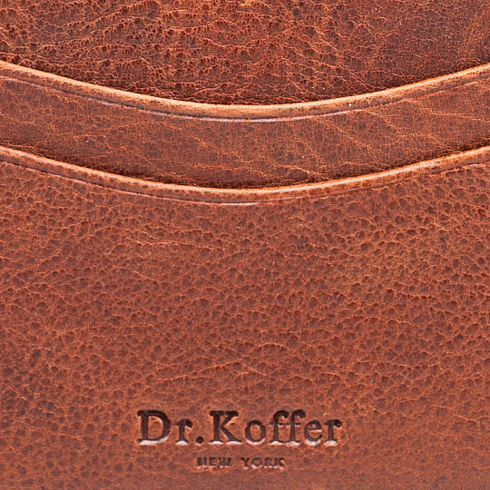 Кредитница Dr.Koffer из натуральной кожи коричневая