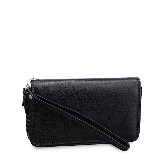 Портмоне Dr.Koffer из натуральной кожи черное