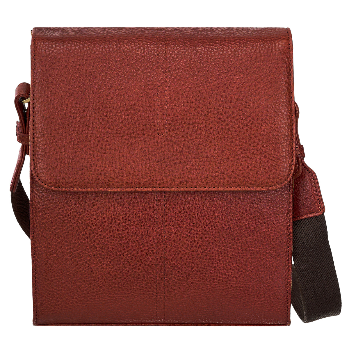 Сумка через плечо Dr.Koffer из натуральной кожи коричневая