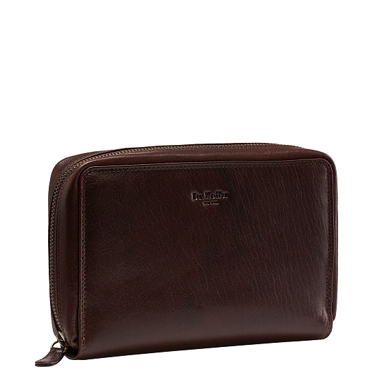 Сумка барсетка из натуральной кожи Dr. Koffer коричневая