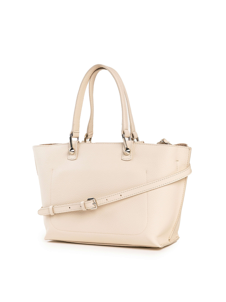 Женская сумка Dr. Koffer из натуральной кожи белая