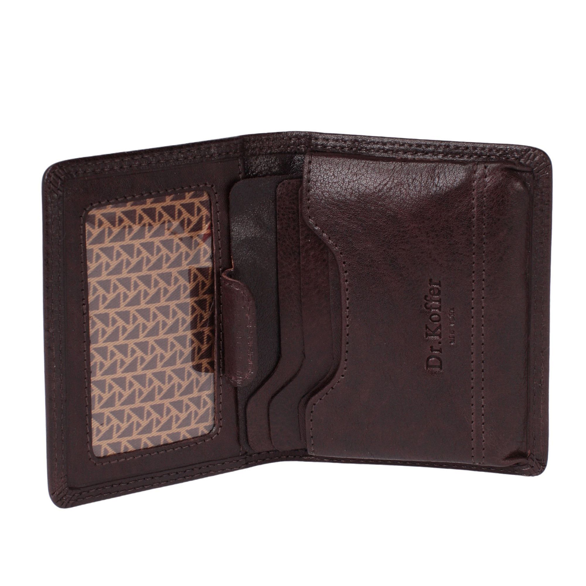 Кредитница Dr.Koffer из натуральной кожи коричневая