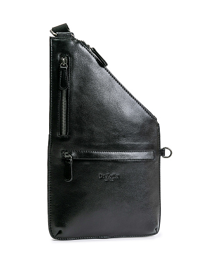 Сумка через плечо Dr.Koffer из натуральной кожи черная