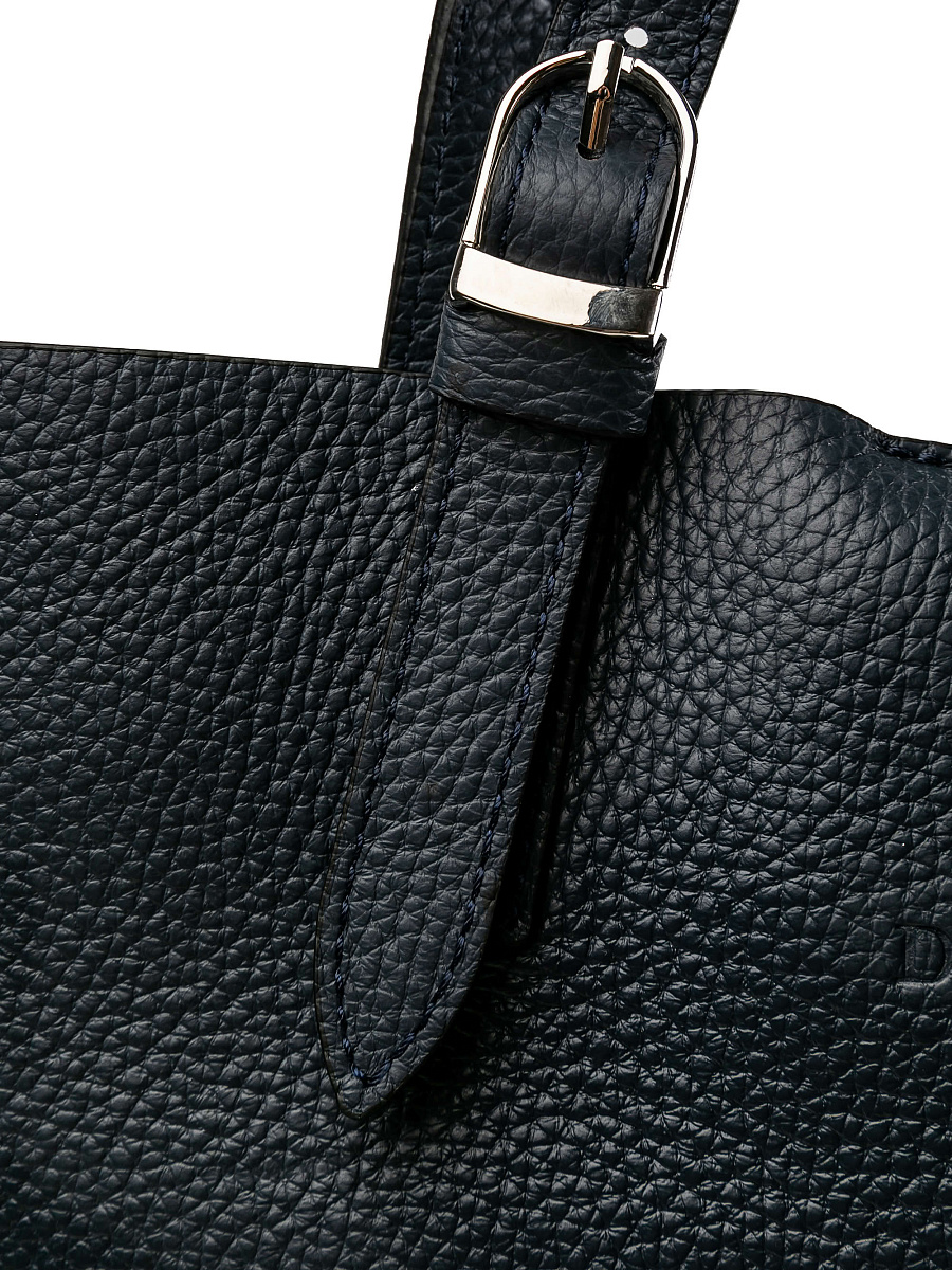 Женская сумка Dr.Koffer из натуральной кожи синяя