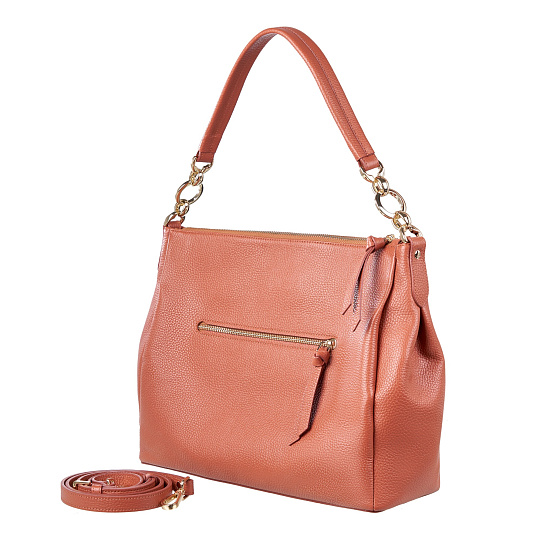 Женская сумка  Dr. Koffer из натуральной кожи оранжевая