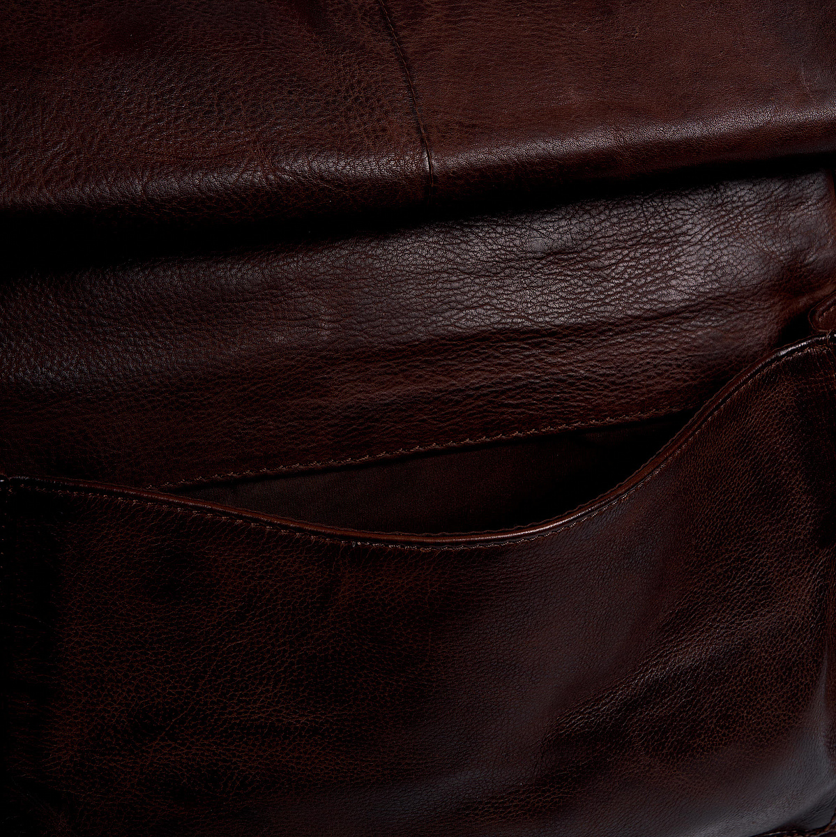 Деловая сумка Dr.Koffer из натуральной кожи темно-коричневая