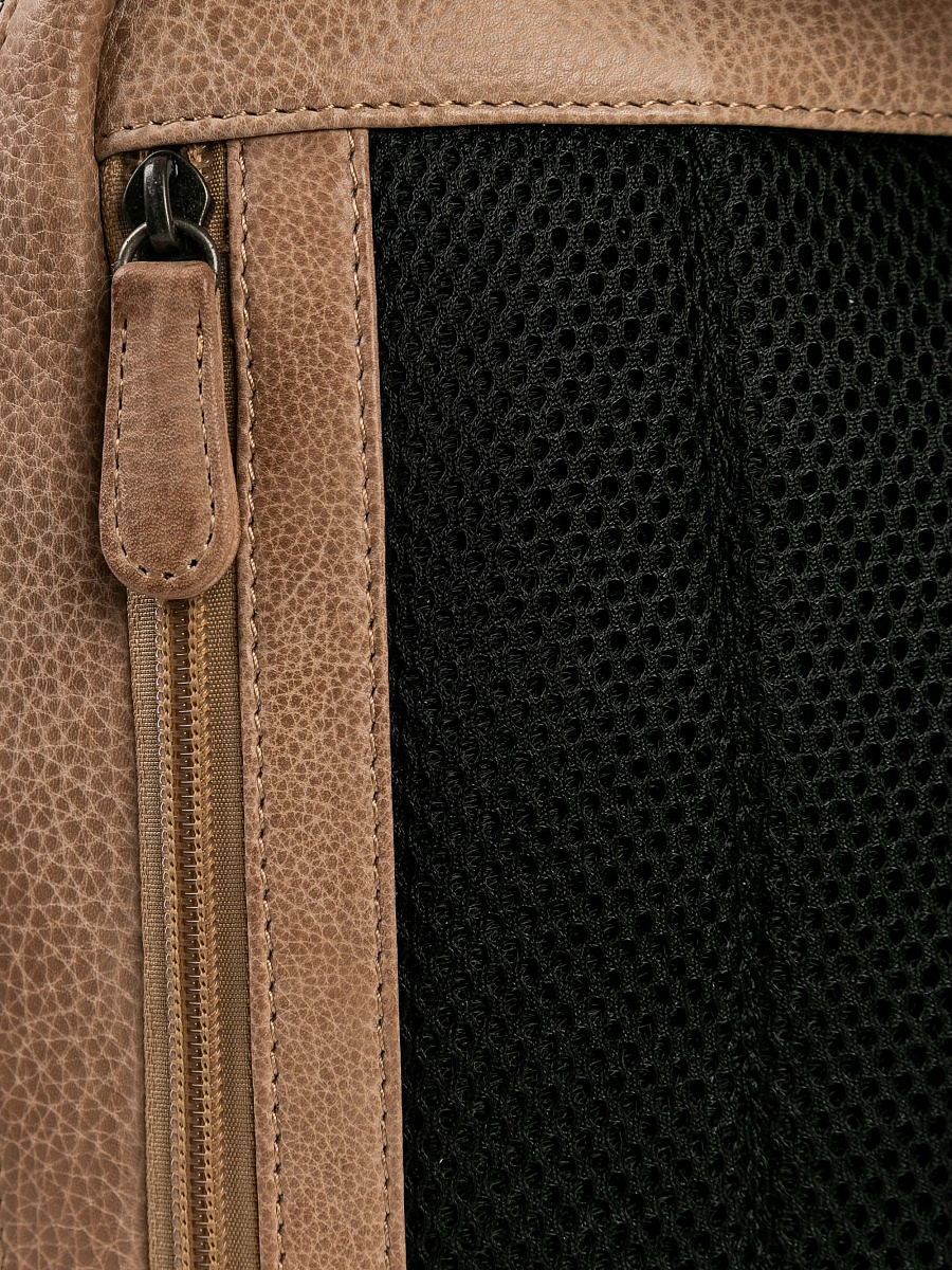 Рюкзак Dr. Koffer из натуральной кожи бежевый