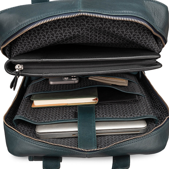 Рюкзак Dr.Koffer из натуральной кожи синий