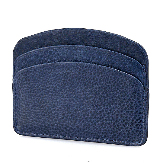 Кредитница Dr.Koffer из натуральной кожи синяя