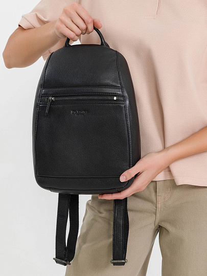 Рюкзак Dr.Koffer из натуральной кожи черный