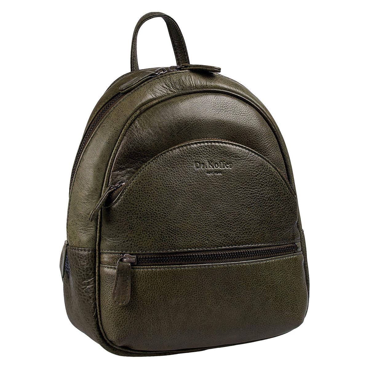 Рюкзак Dr.Koffer из натуральной кожи зеленый