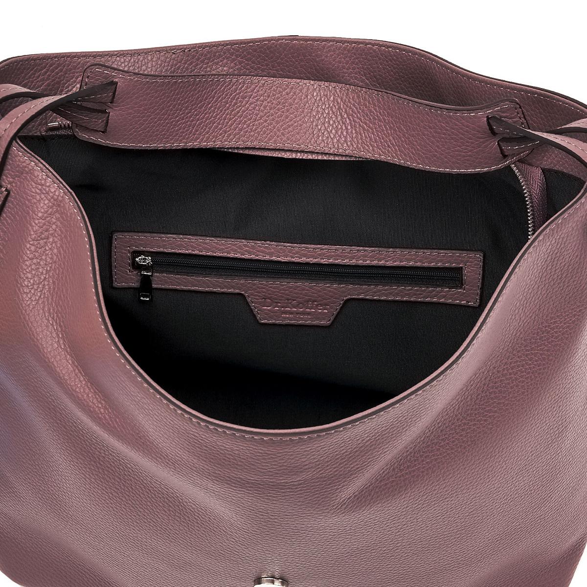 Женская сумка Dr. Koffer из натуральной кожи фиолетового цвета 