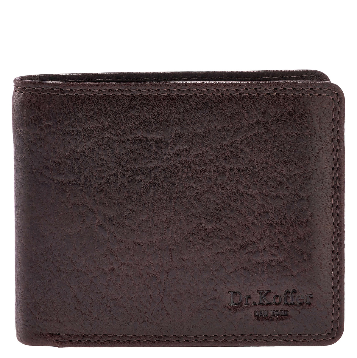 Портмоне Dr.Koffer из натуральной кожи коричневое