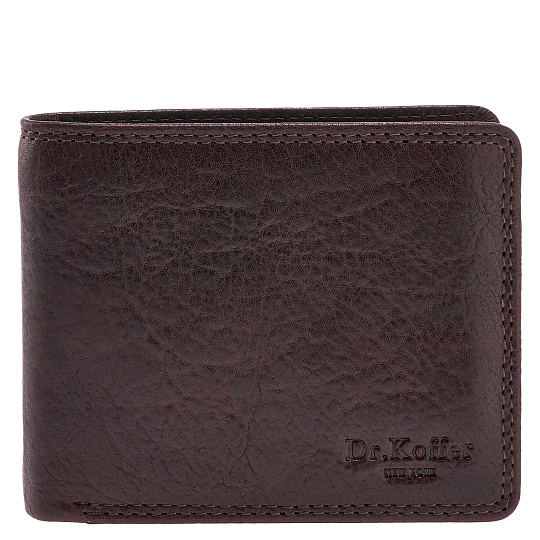 Портмоне Dr.Koffer из натуральной кожи коричневое