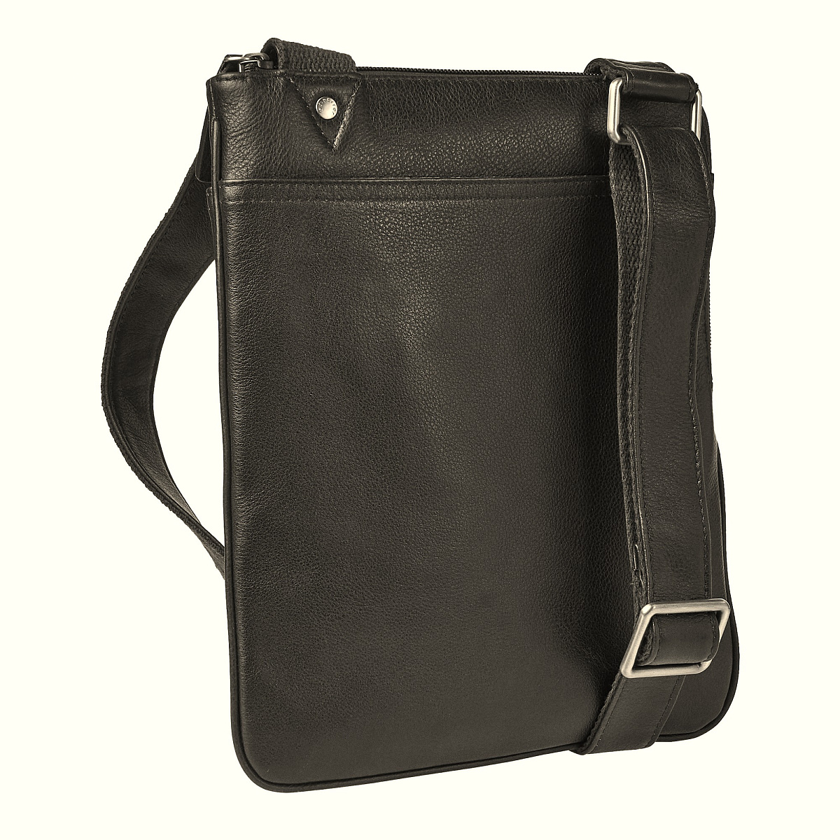 Сумка через плечо Dr.Koffer из натуральной кожи черная