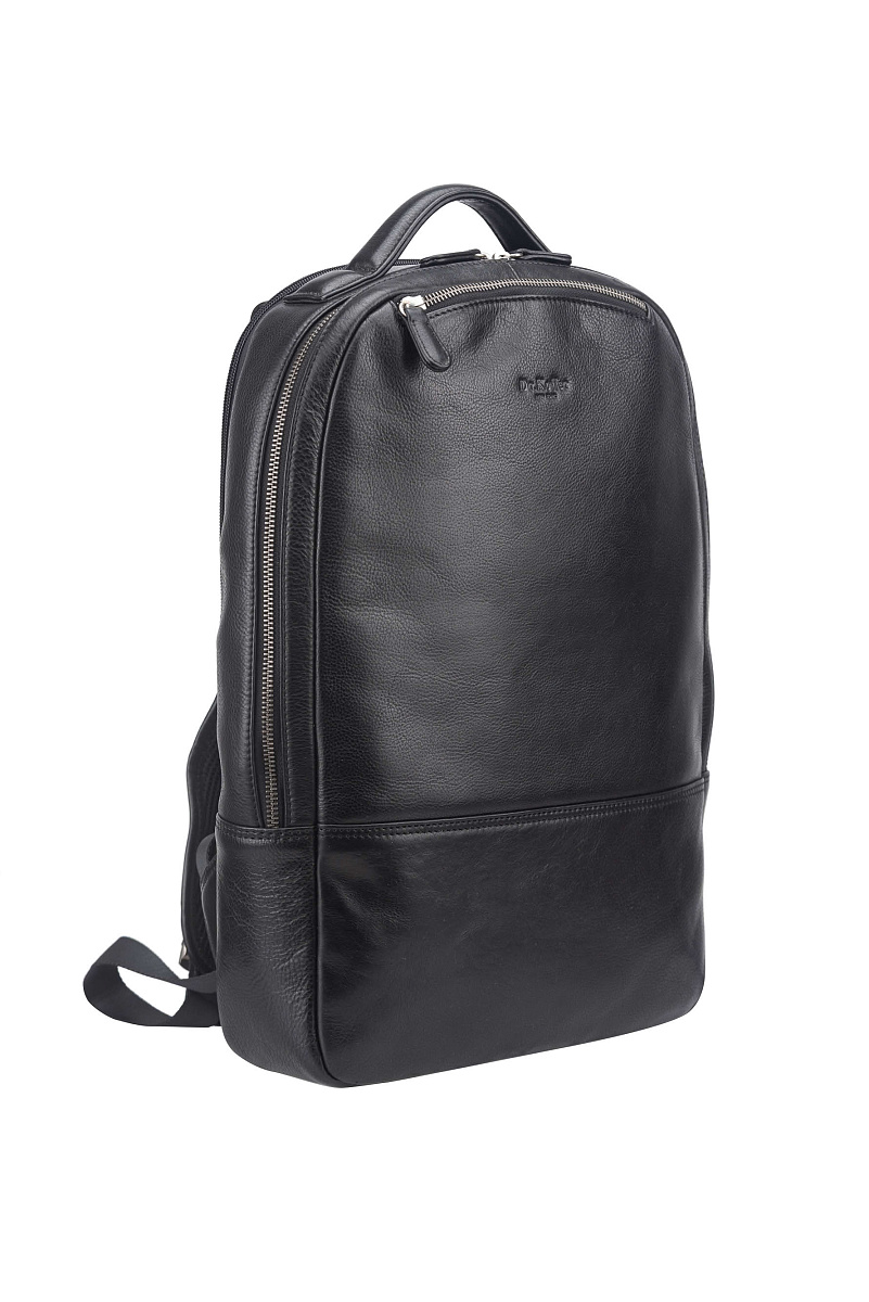 Рюкзак Dr. Koffer из натуральной кожи черный