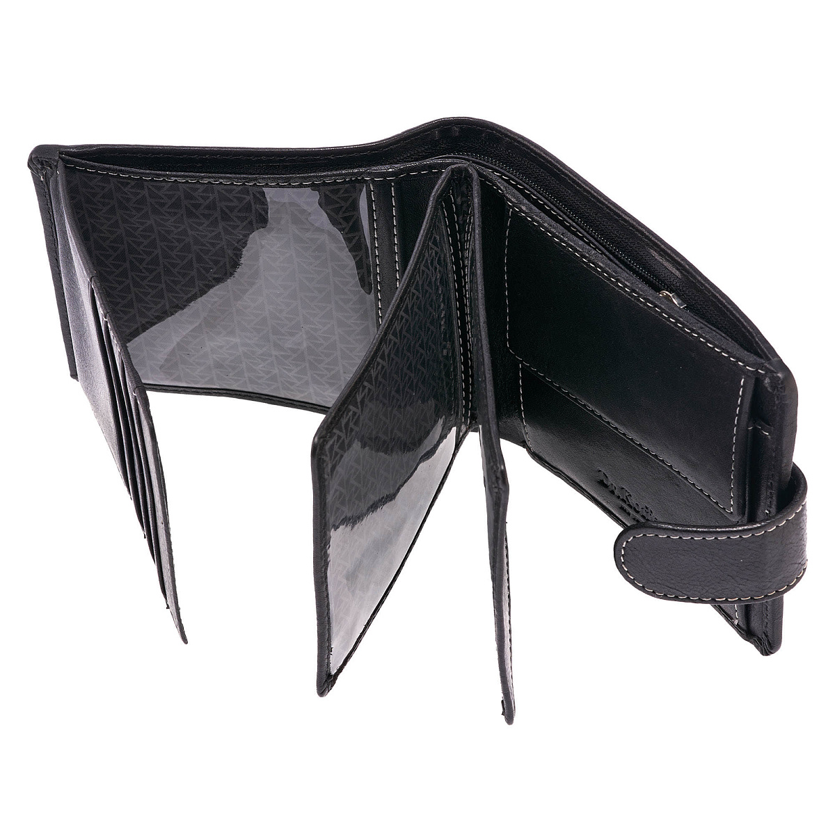 Портмоне Dr.Koffer из натуральной кожи черное