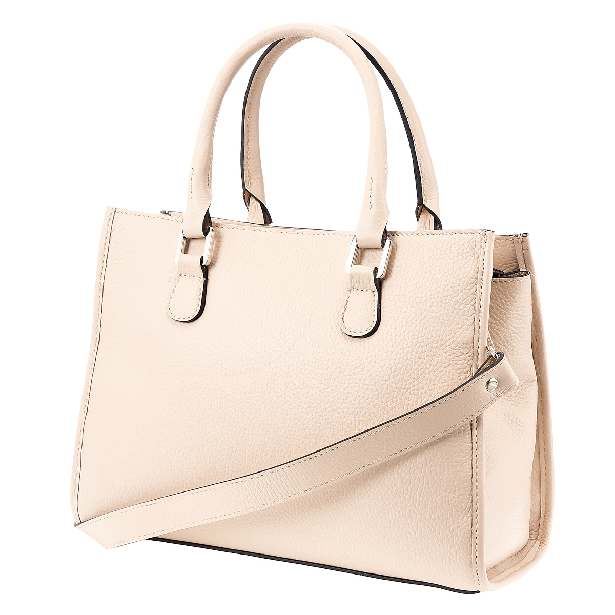 Женская сумка Dr. Koffer из натуральной кожи бежевая