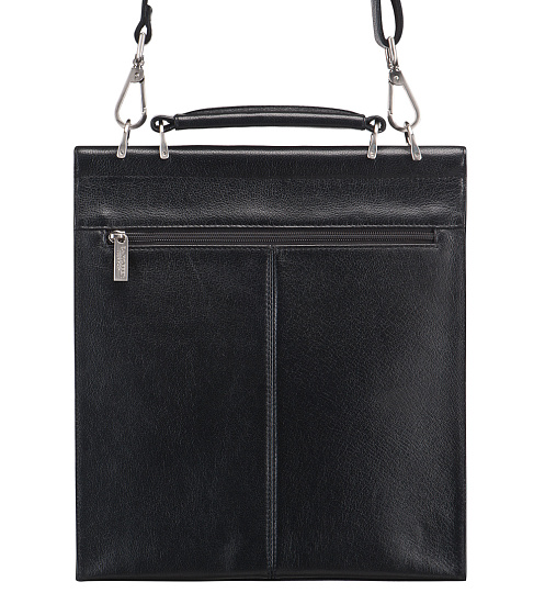 Сумка планшет Dr.Koffer из натуральной кожи черный