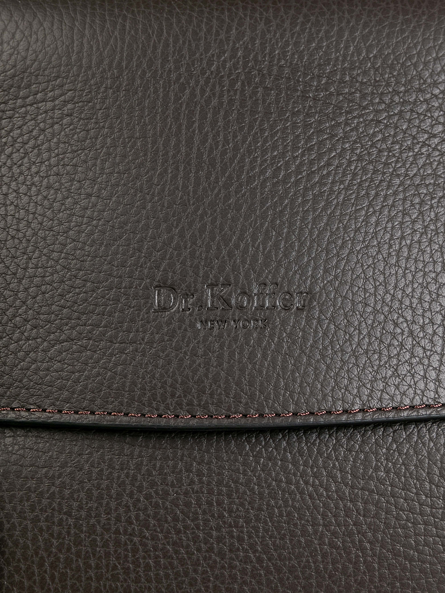 Женская сумка Dr.Koffer из натуральной кожи темно-коричневая