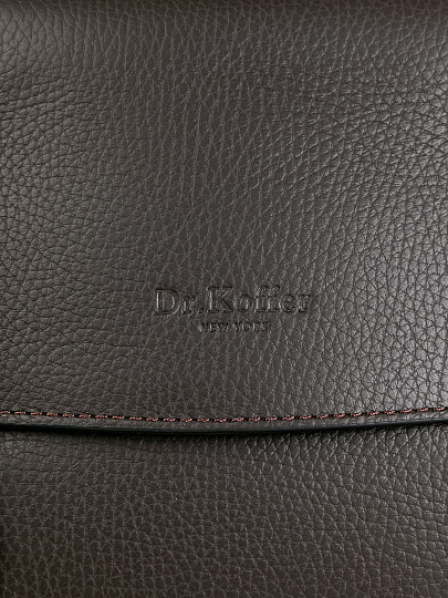 Женская сумка Dr.Koffer из натуральной кожи темно-коричневая
