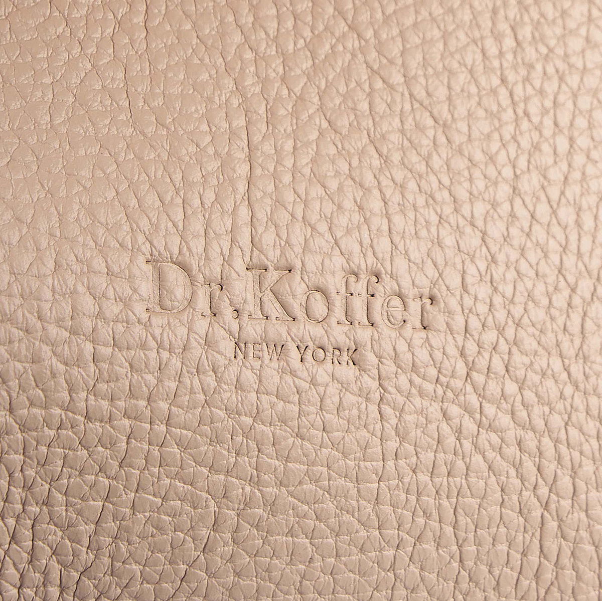 Женская сумка Dr. Koffer из натуральной кожи бежевая