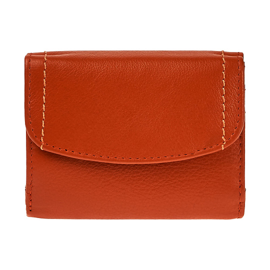 Портмоне Dr.Koffer из натуральной кожи оранжевое