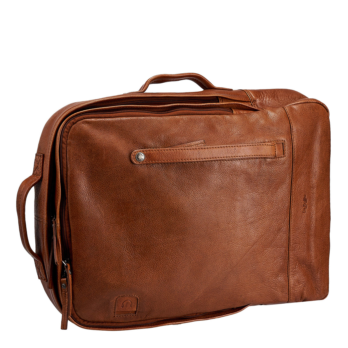 Рюкзак Dr.Koffer из натуральной кожи светло-коричневый