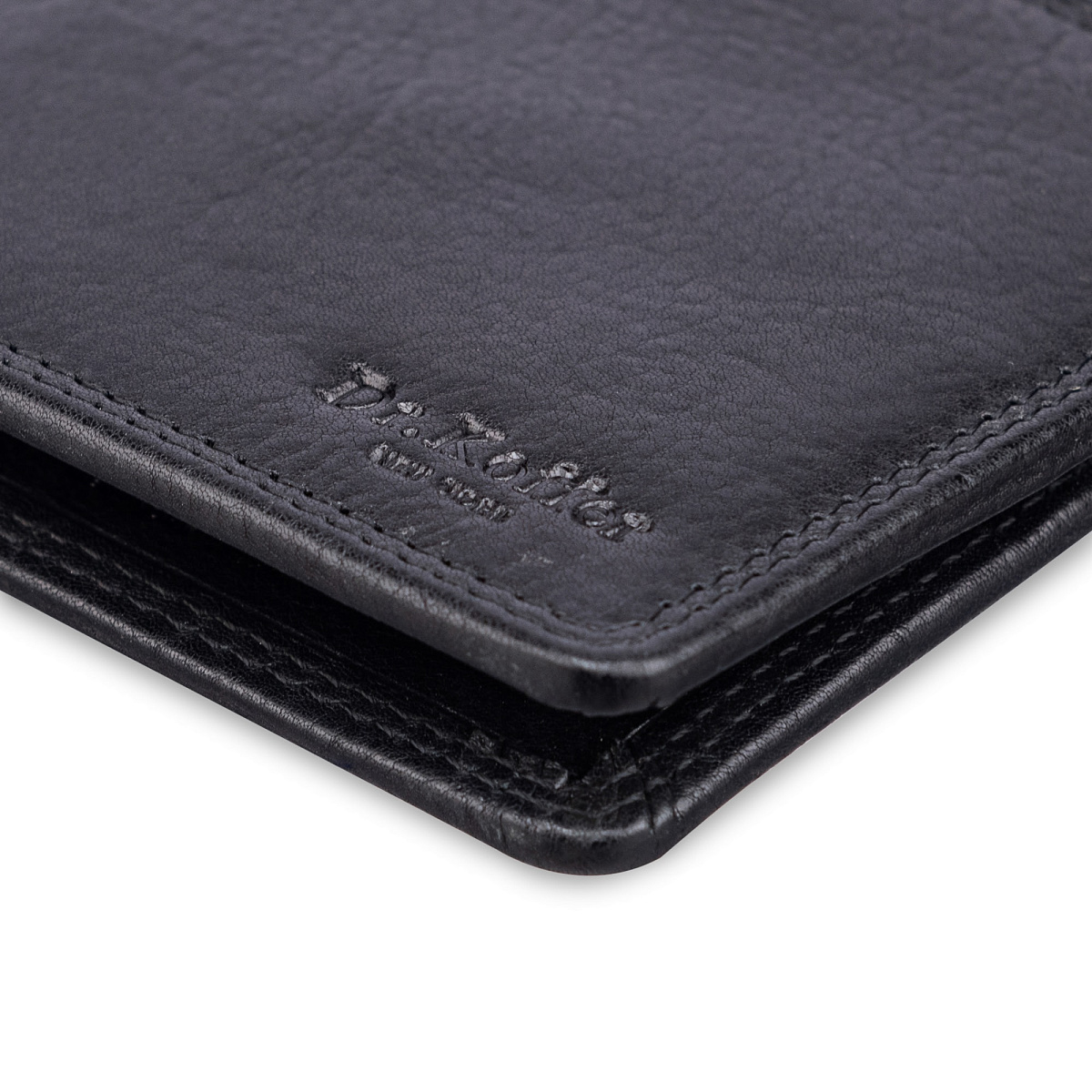 Портмоне Dr.Koffer из натуральной кожи черное