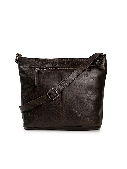 Сумка через плечо Dr.Koffer из натуральной кожи коричневая