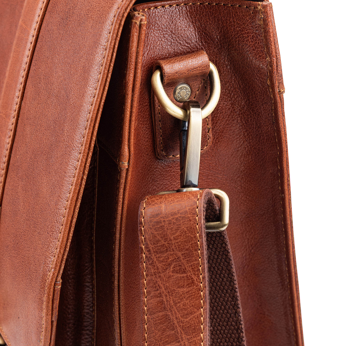 Портфель Dr.Koffer из натуральной кожи светло-коричневый