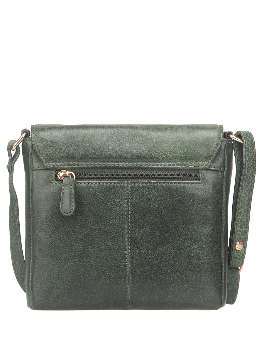 Женская сумка Dr. Koffer из натуральной кожи зеленая
