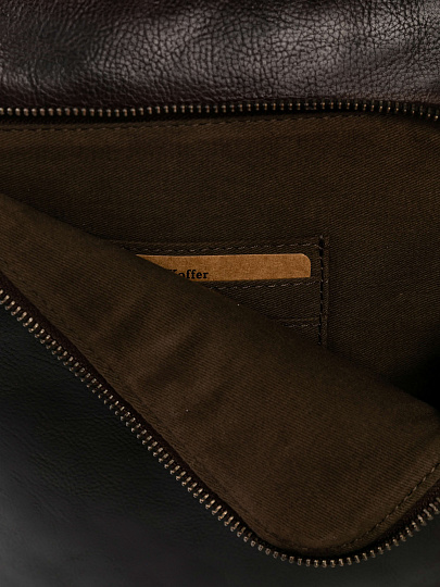 Сумка через плечо Dr.Koffer из натуральной кожи коричневая
