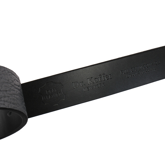 Ремень Dr. Koffer из натуральной кожи черный