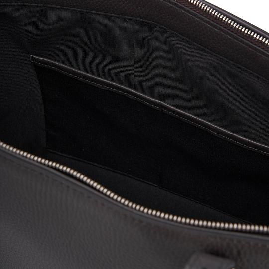 Женская сумка Dr. Koffer из натуральной кожи серая