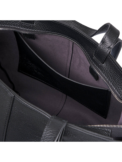 Женская сумка Dr. Koffer из натуральной кожи черная
