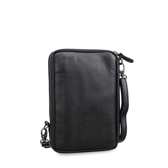 Сумка через плечо Dr.Koffer из натуральной кожи черная