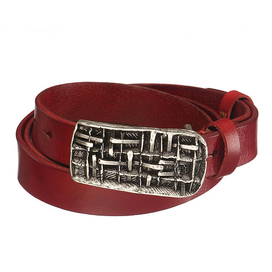 Ремень Dr. Koffer из натуральной кожи бородовый