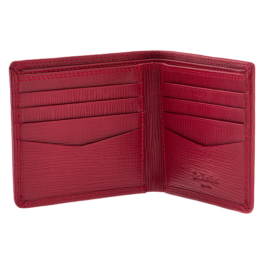 Портмоне Dr.Koffer из натуральной кожи красное