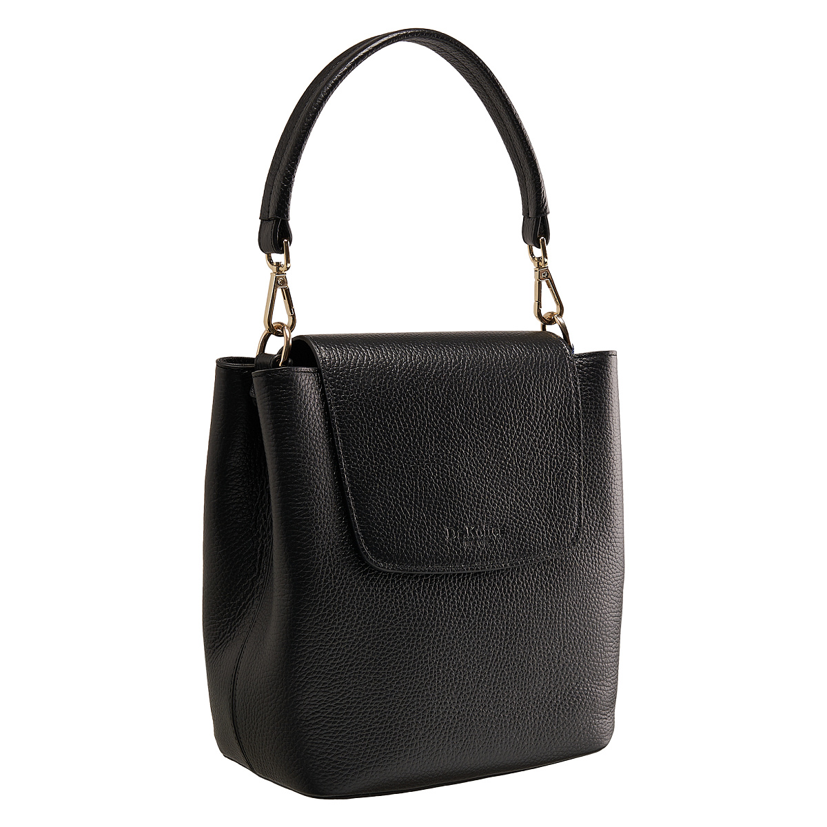 Женская сумка Dr. Koffer из натуральной кожи черная