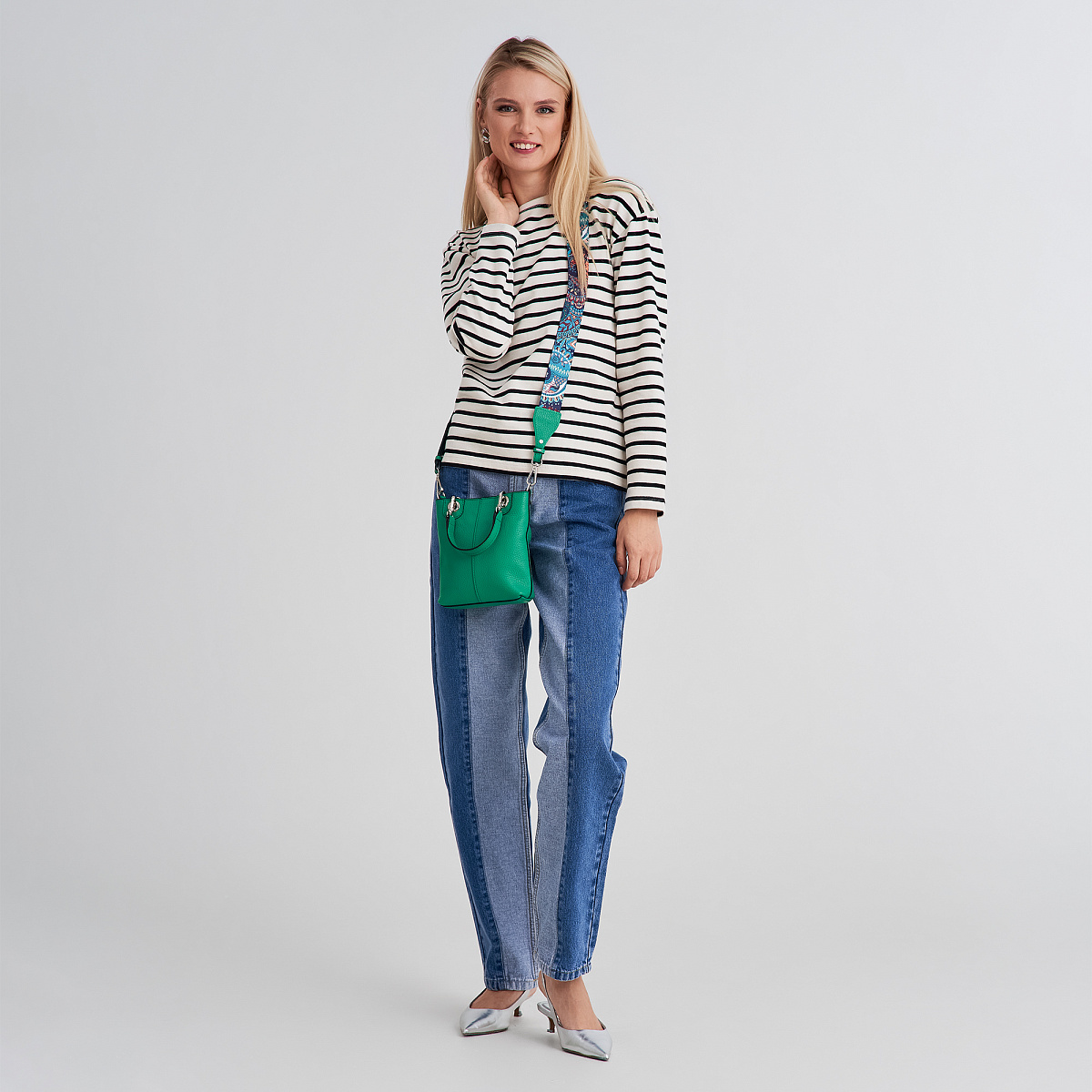 Женская сумка Dr. Koffer из натуральной кожи зеленая