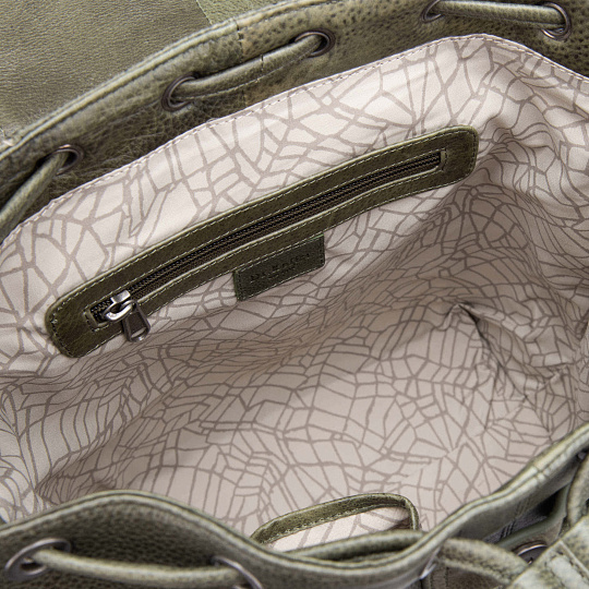 Рюкзак Dr.Koffer из натуральной кожи зеленый