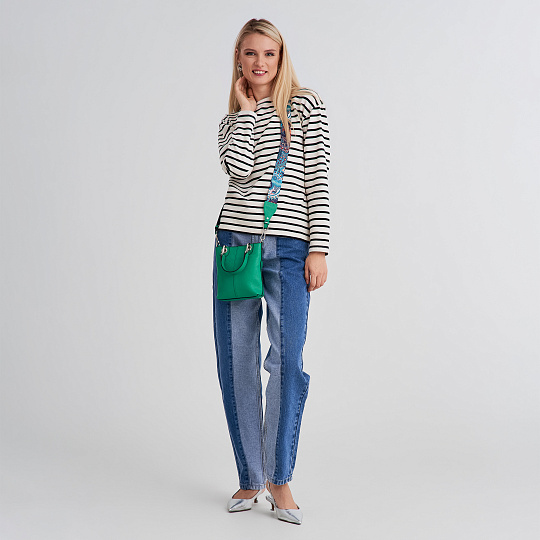 Женская сумка Dr. Koffer из натуральной кожи зеленая