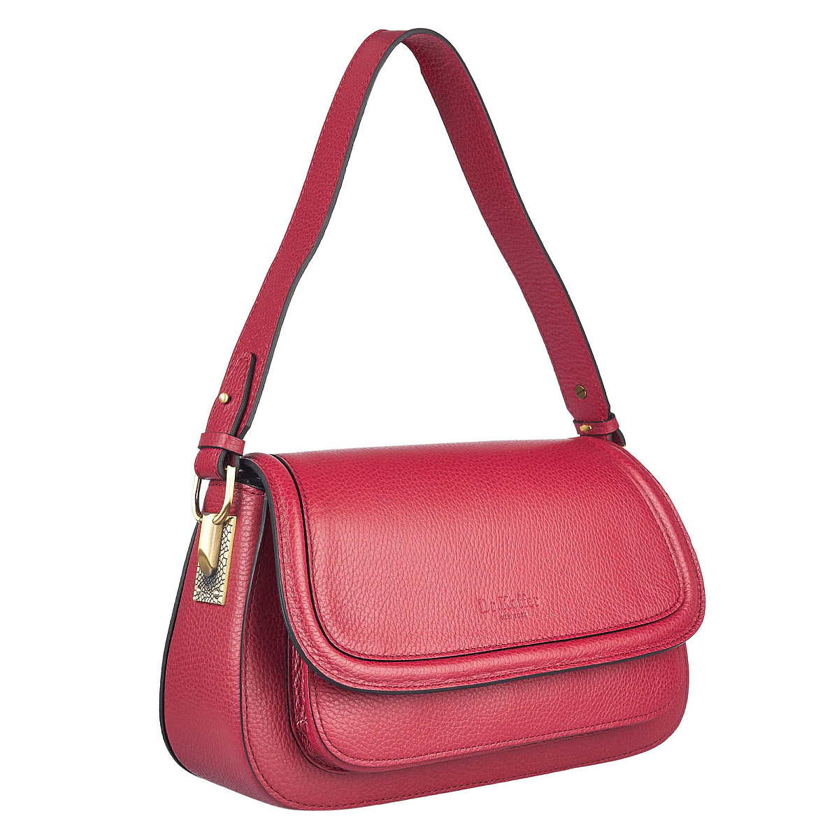Женская сумка Dr. Koffer из натуральной кожи красная