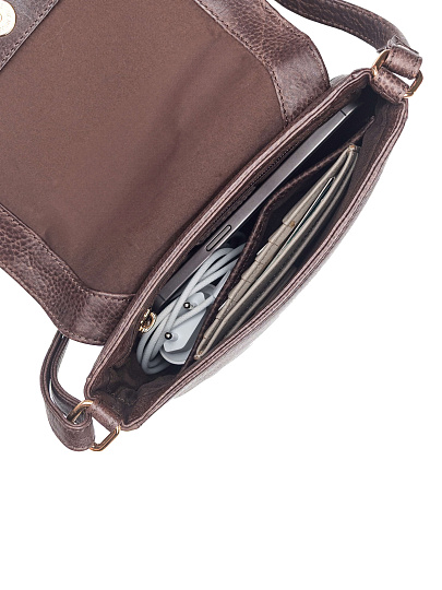 Женская сумка Dr. Koffer из натуральной кожи коричневая