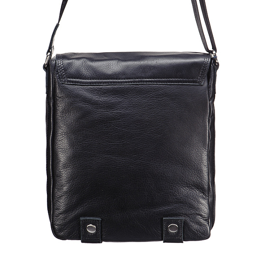 Сумка через плечо Dr.Koffer из натуральной кожи черная