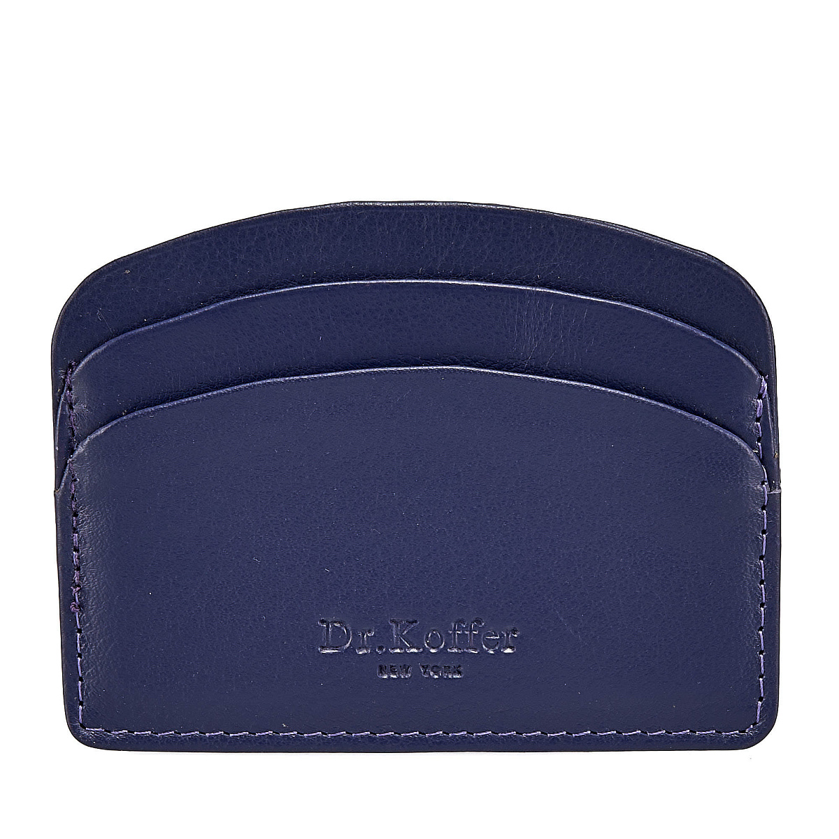 Кредитница Dr.Koffer из натуральной кожи фиолетовая