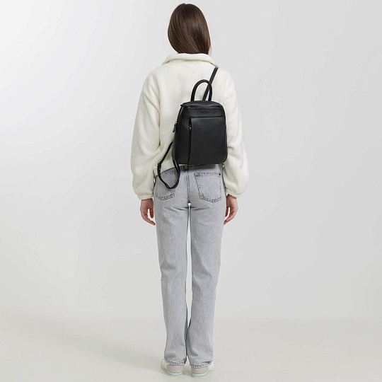 Рюкзак Dr.Koffer из натуральной кожи черный